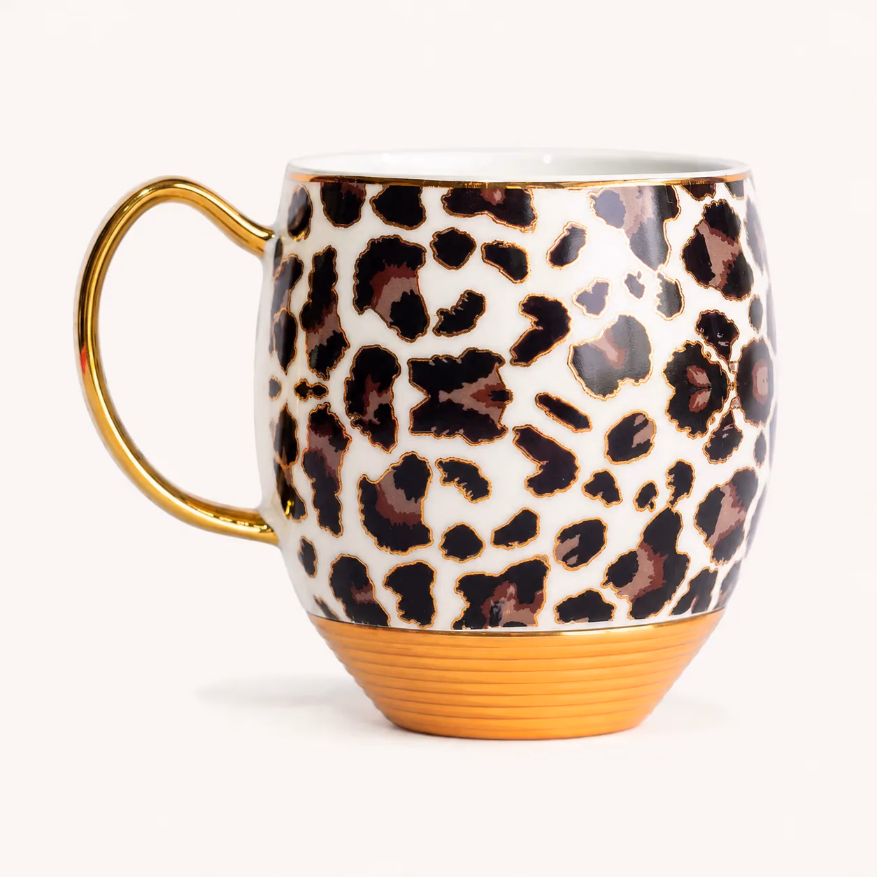 Leopard Gold Mug