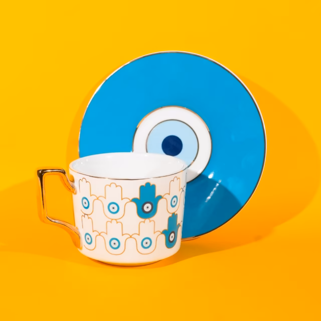 Lagoon Khamsa Cup & Saucer